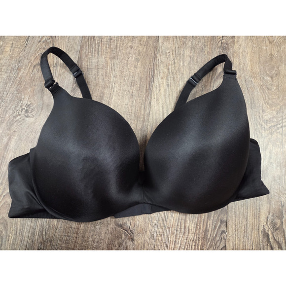 Cacique Women's Solid Black Padded Underwire Plus Size Bra Molded Cups 44C - Picture 1 of 4
